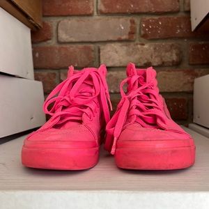 Hot pink vans high top